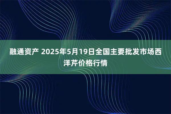 融通资产 2025年5月19日全国主要批发市场西洋芹价格行情